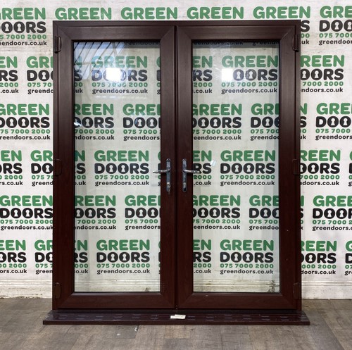Rosewood french doors - doors, brown