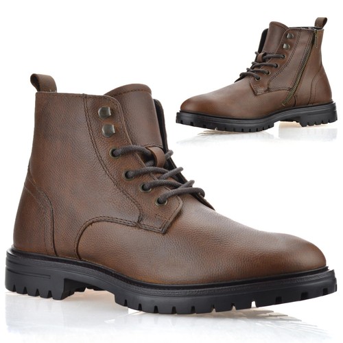 Mens leather military - mens, combat