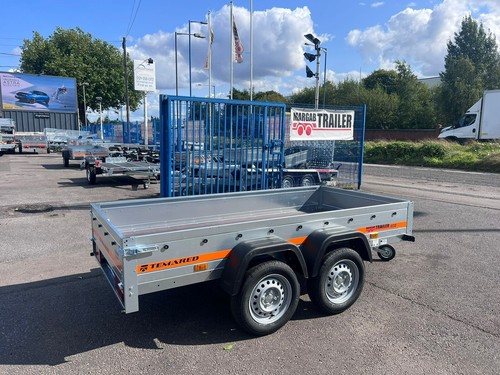 Twin axle trailer flat - twin, bed