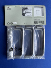 IKEA 200.513.01 Kosing 6 x Cabinet Drawer Handles Silver Finish - Brand New