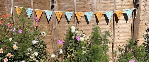 Peppa pig bunting hand made - pig,