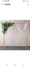 Adjustable Wedding Backdrop Stand Heavy Duty Background Frame Stage Decor 3x3m