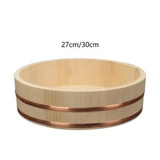 Wooden Sushi Rice Bowl Mixing