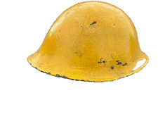 MKIV MK4 TURTLE Helmet British Army WW2 Era Steel Shell Only Fire Warden Yellow