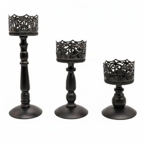 Pieces wrought iron candle - iron,