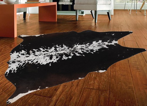 100 genuine cow hide rug - cow,