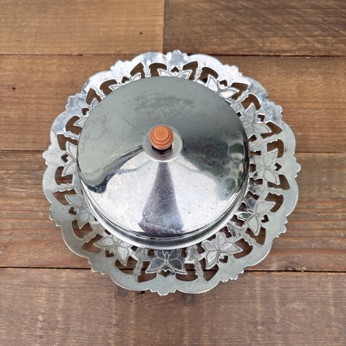 Vintage chrome plated round - chrome,