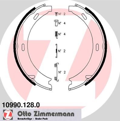 10990 128 brake - 10990.128.0, set