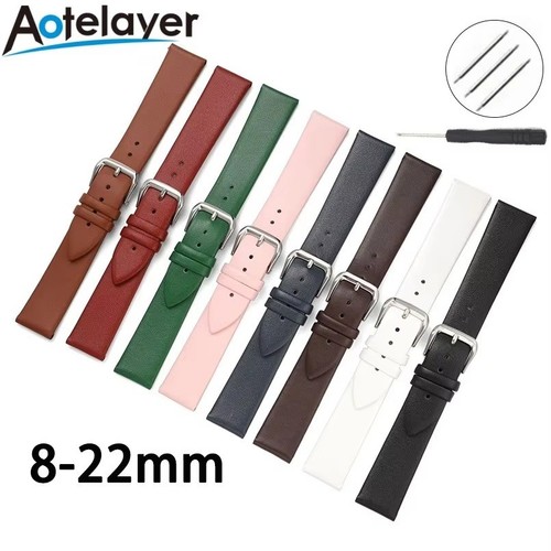 Leather watch strap - strap, band