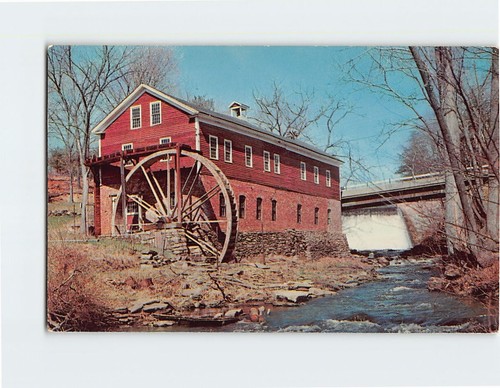 Old grist mill water wheel - old, &