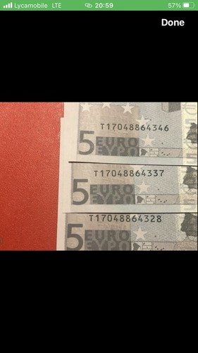 Irish 5eur notes rare - irish,