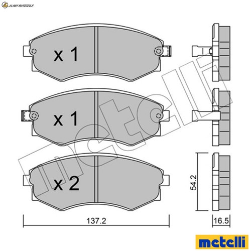 Brake pad set disc - brake,