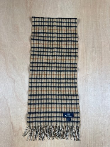 Aquascutum beige check wool