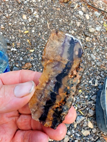 Blue john fluorite raw - fluorite, crystal