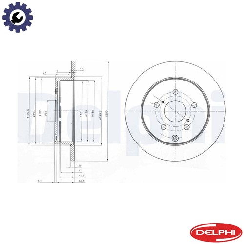 Brake disc bg4051 for - 2x,