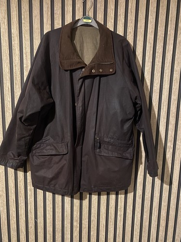 Mens brown waxed - m&s,