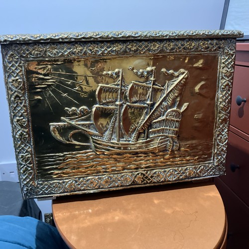 Brass log box - box, vintage