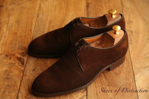 Church brown cape buck - brown, suede