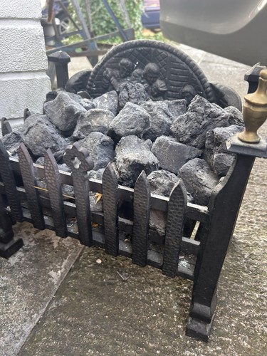 Cast iron coal effect dog - cast,