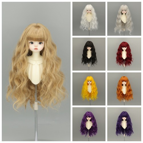 Dolls long curly hair with - long,