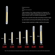 50PC Glow Sticks Fishing Float