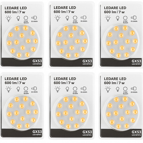 Ikea ledare gx53 led - gx53, bulbs