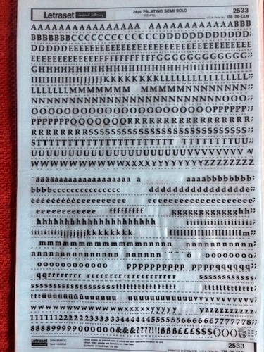 Letraset instant lettering - letraset,