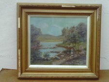 Antique Glazed Framed Signed