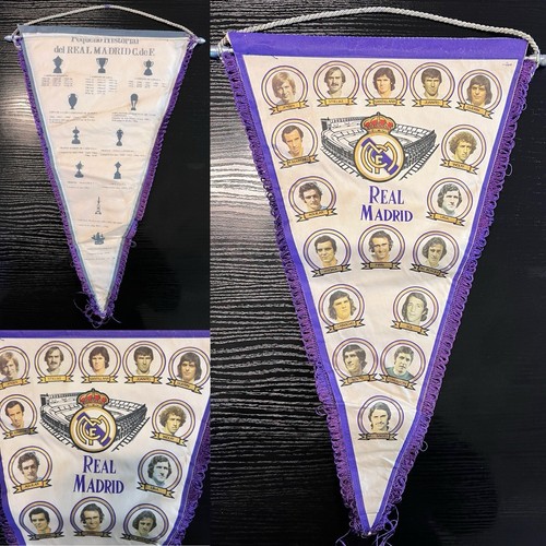 Rare real madrid pennant flag - madrid,