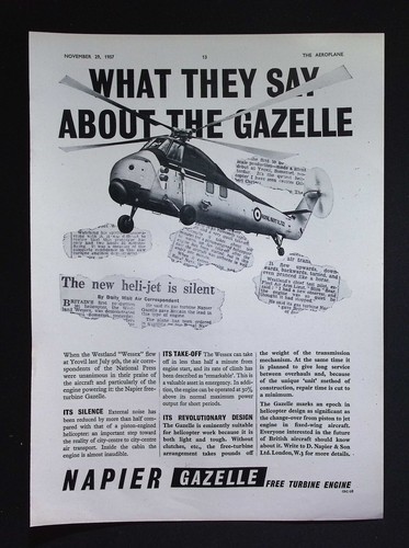 Original 1957 advert napier - 1957,