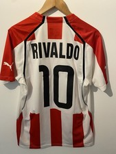 Rare Puma Olympiakos Shirt With Rivaldo 10 Nameset. Medium.