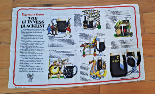 Guinness vintage tea - vintage, towel