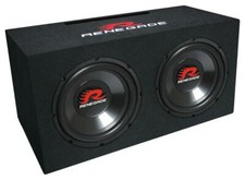 Renegade RXV1002 2 x 25cm (10") Dual Bass Reflex System 1000 Watt Subwoofer 