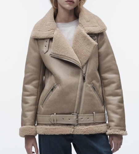 Zara new women faux - zara,
