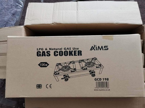 Butane gas double burner - gas,