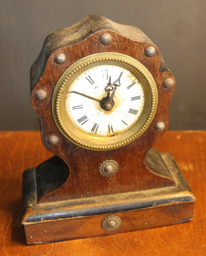 Antique french mantel clock - antique,