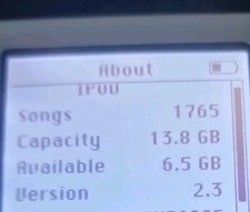 iPod Classic 15GB Hard Drive