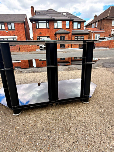 Black gloss glass - tv, stand