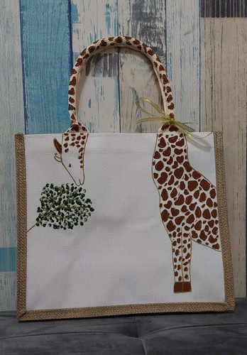 Handmade giraffe cotton - handmade, canvas