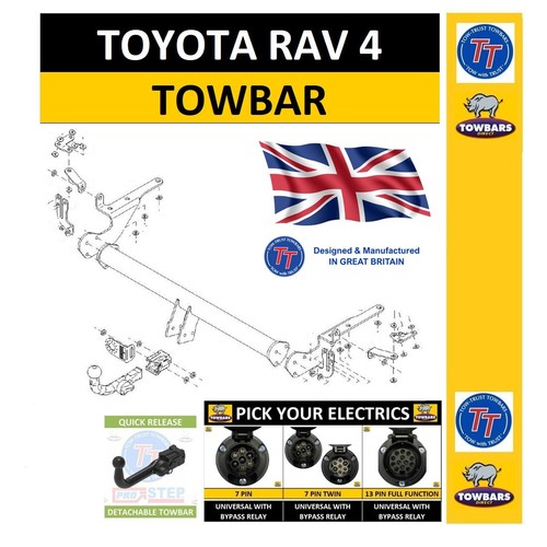 Detachable towbar for toyota - towbar,