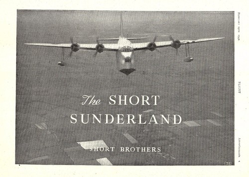 1942 short sunderland - short, flying