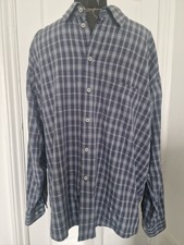 EWM Mens Blue Check Shirt XL