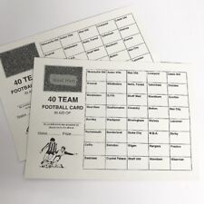 10 x 40 TEAM FOOTBALL FUNDRAISING SCRATCH CARDS UK TEAM NAMES GREAT QUALITY
