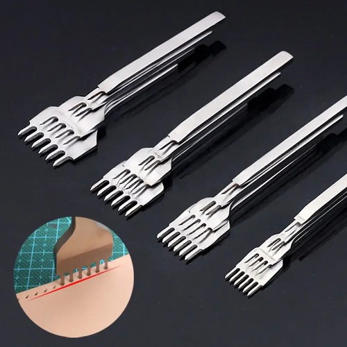 Leather stitching punch tool - leather,