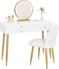 White dressing table - white,