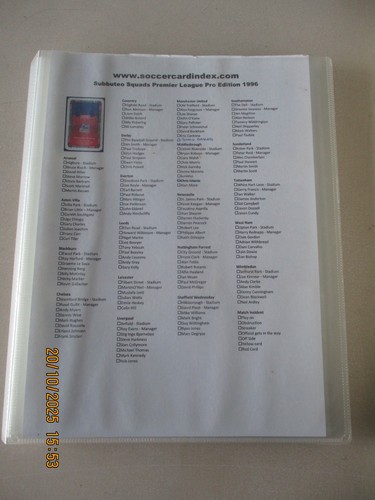 Subbuteo squads premier - squads,
