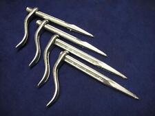 Bertool Pack of 4 Dutch Masons Pegs Pins with Chrome Finish Brick
