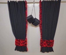 Dutch Premium Quality RED Danish Plush Curtains SCANIA DAF VOLVO MERC IVECO MAN
