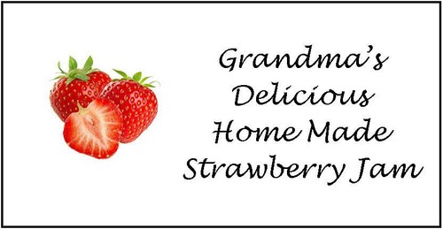 Small personalised jam jar - small,