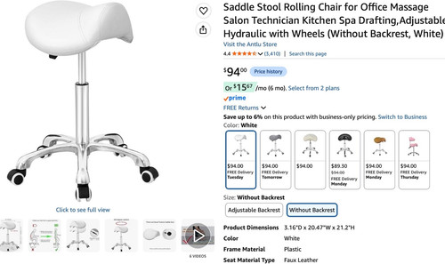 New antlu saddle stool rolling - antlu,